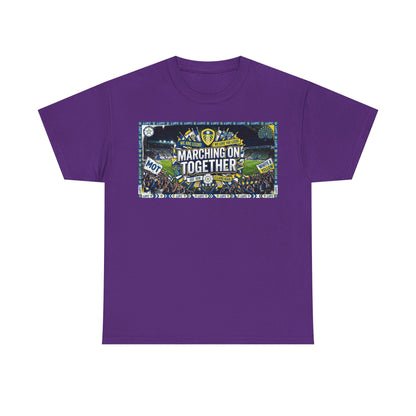 Leeds United T-Shirt — "Marching On Together" Fan Tee (Soccer Supporter Graphic)
