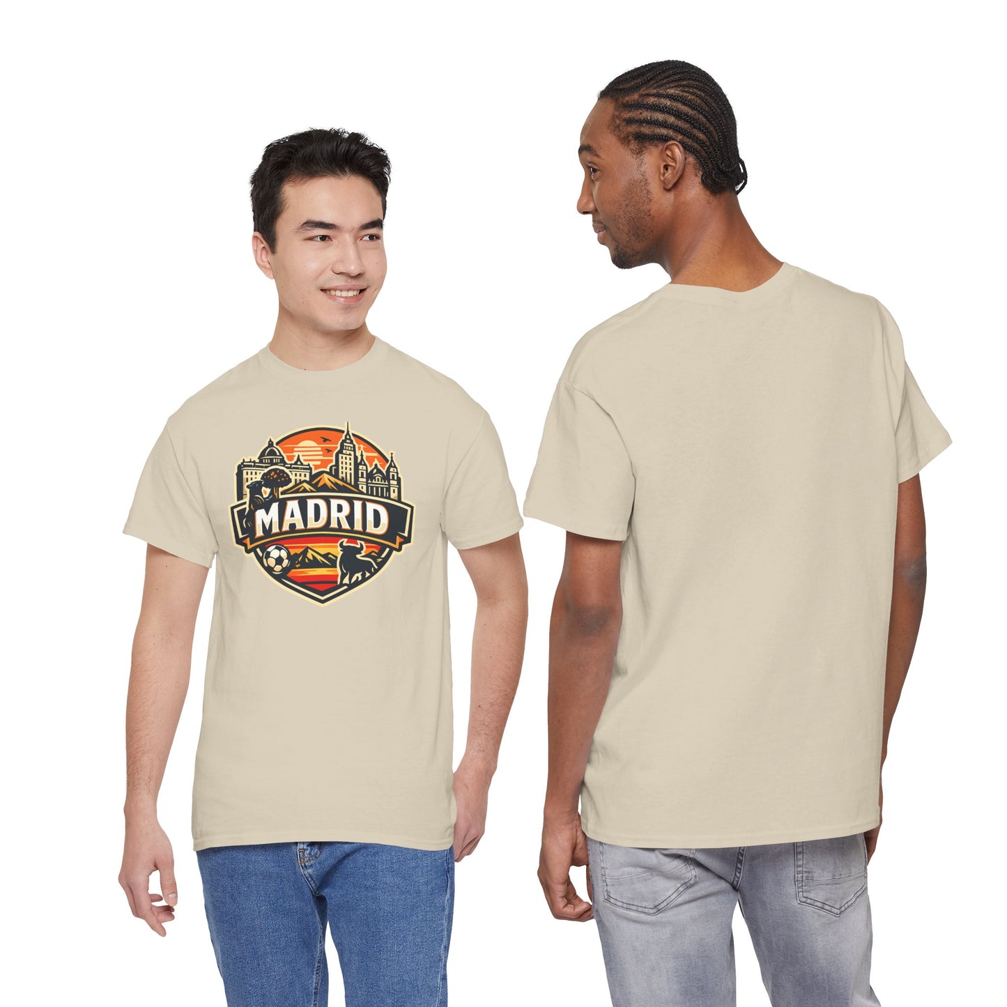 Madrid Skyline Soccer Crest T-Shirt