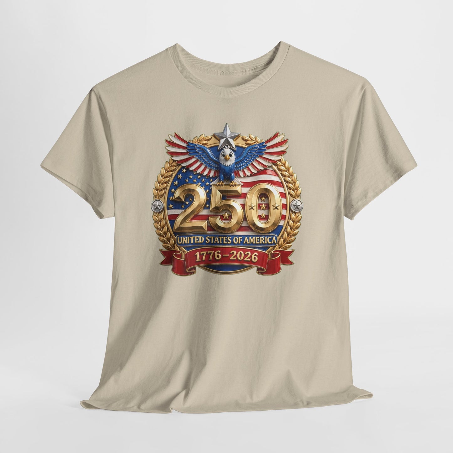 250th USA Anniversary T-Shirt – 1776–2026 Patriotic Eagle Emblem Tee