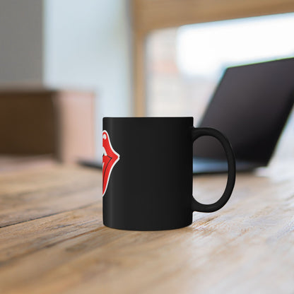 Rock Band Tongue Black Coffee Mug (11oz/15oz)