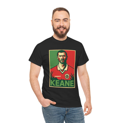 Keane Football Poster Tee — Retro Soccer Jersey Graphic T-Shirt