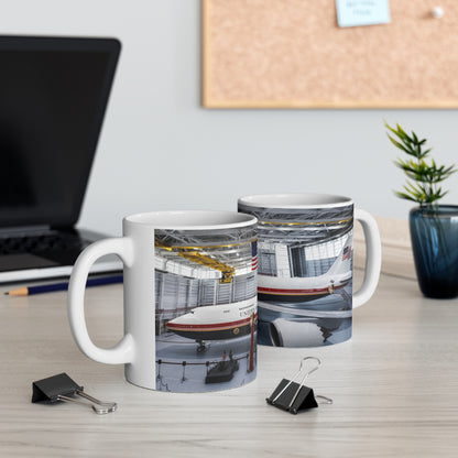 New Air Force One Coffee Mug — USA Flag Air Force One Ceramic Cup (11oz/15oz)