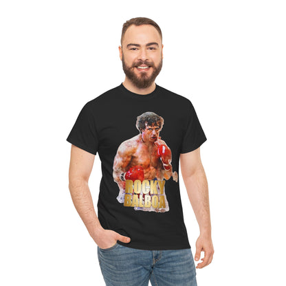 Boxing Rocky Balboa Graphic Tee – Retro Fighter Movie Shirt