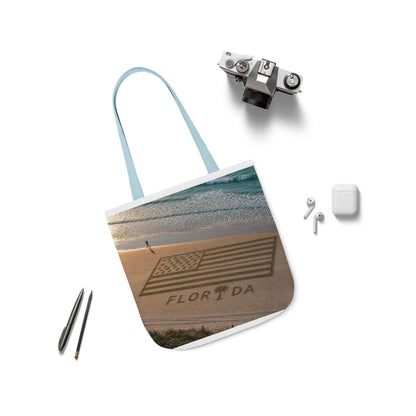 Florida Canvas Tote Bag, 5-Color Straps