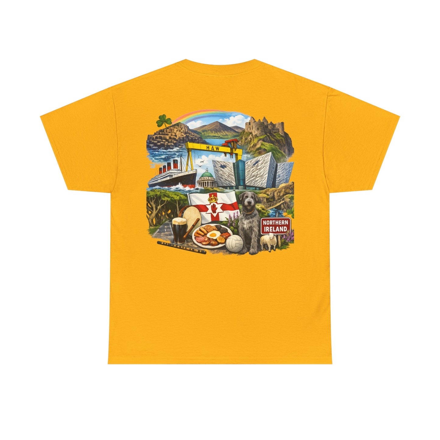 Northern Ireland Collage Tee — "Make Northern Ireland Great Again" Graphic T-Shirt
