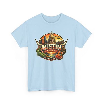 Austin Texas Vintage Travel T-Shirt