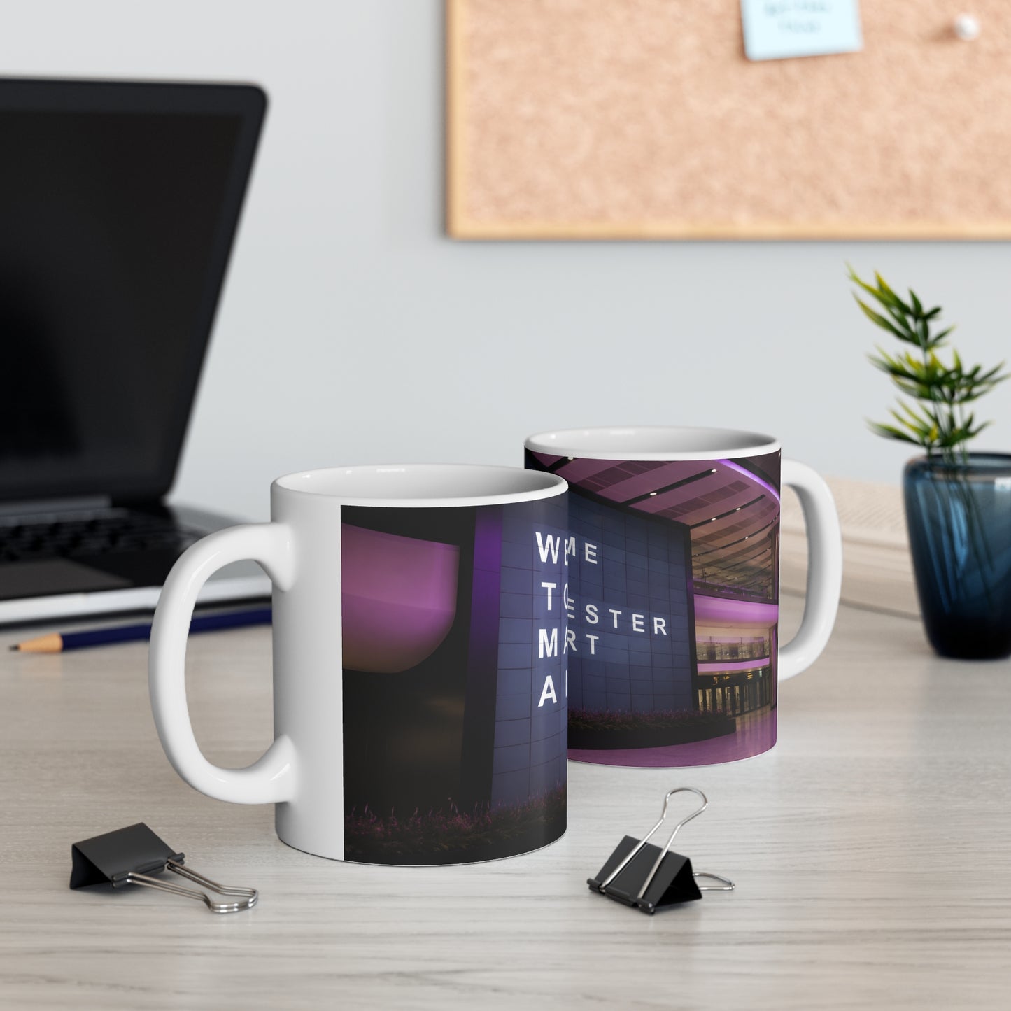 Manchester Airport Welcome Mug — Ceramic Coffee Cup (11oz & 15oz)