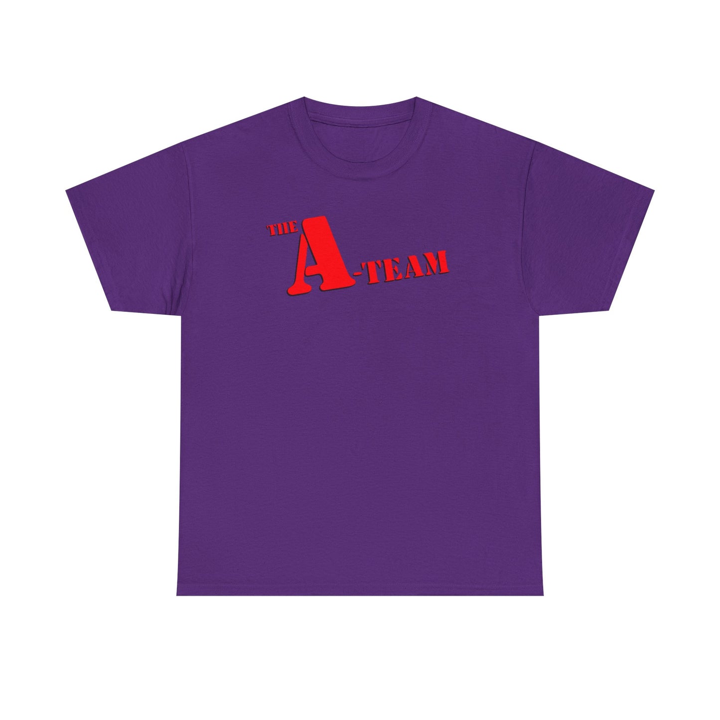 A-Team Graphic Tee — Retro Red Logo Vintage Crew T-Shirt