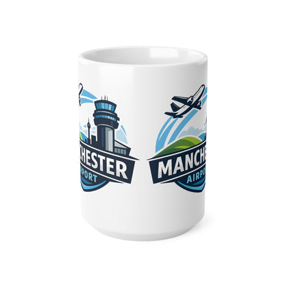 Manchester Airport Ceramic Coffee Mug — 11oz & 15oz Traveller Souvenir