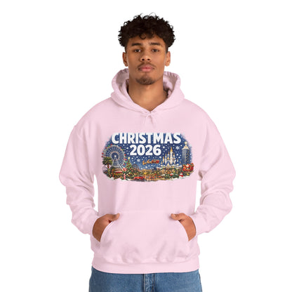 Christmas 2026 Holiday Hoodie — Festive Winter Village Sweatshirt