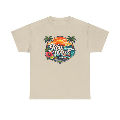 Key West Florida Keys T‑Shirt — Tropical Sunset Palm Beach Souvenir Tee