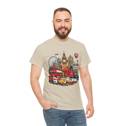 London Landmarks T‑Shirt — British Icons Collage Tee