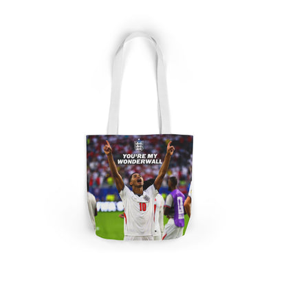 Jude Bellingham England Celebration Tote Bag – "You’re My Wonderwall" England Fan Canvas Tote