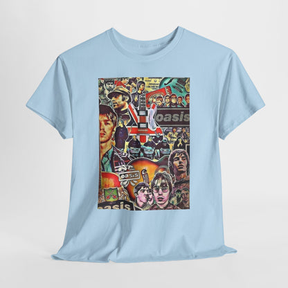 Oasis Collage T-Shirt – Retro Britpop Band Graphic Tee