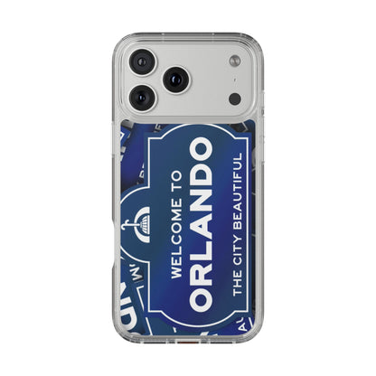 Orlando Clear Phone Case — "Welcome to Orlando" City Sign Design