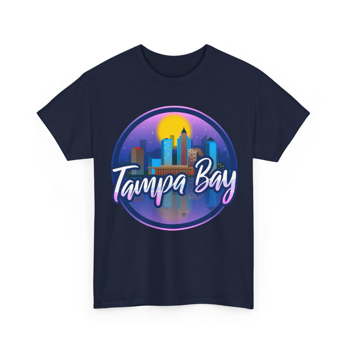 Tampa Bay Skyline T-Shirt — Retro Sunset Cityscape Tee