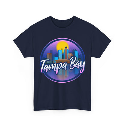 Tampa Bay Skyline T-Shirt — Retro Sunset Cityscape Tee
