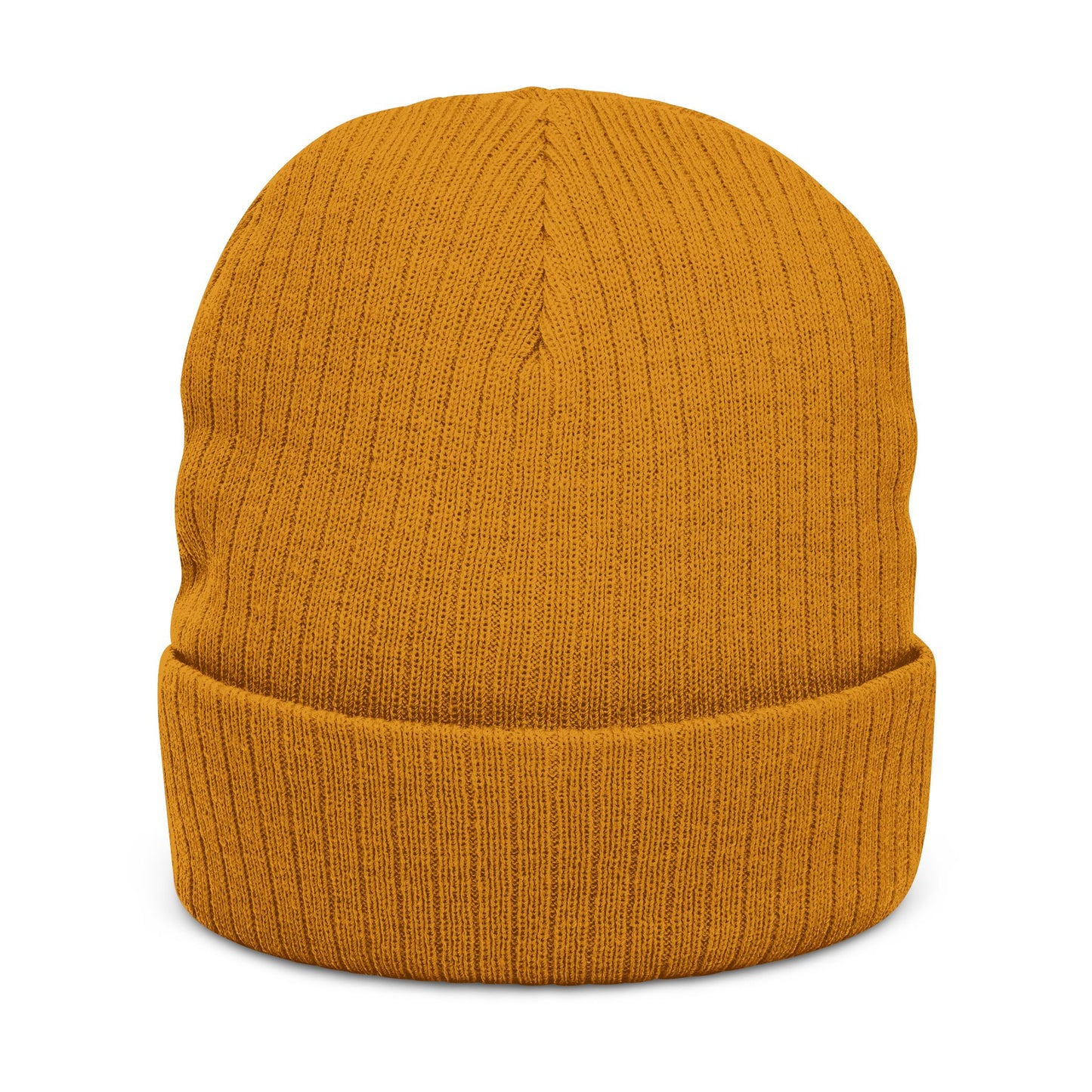 United Embroidered Ribbed Beanie — Cozy Knit Winter Hat
