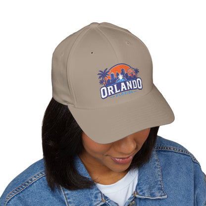 Orlando Florida Embroidered Baseball Cap — Sunset Skyline Hat