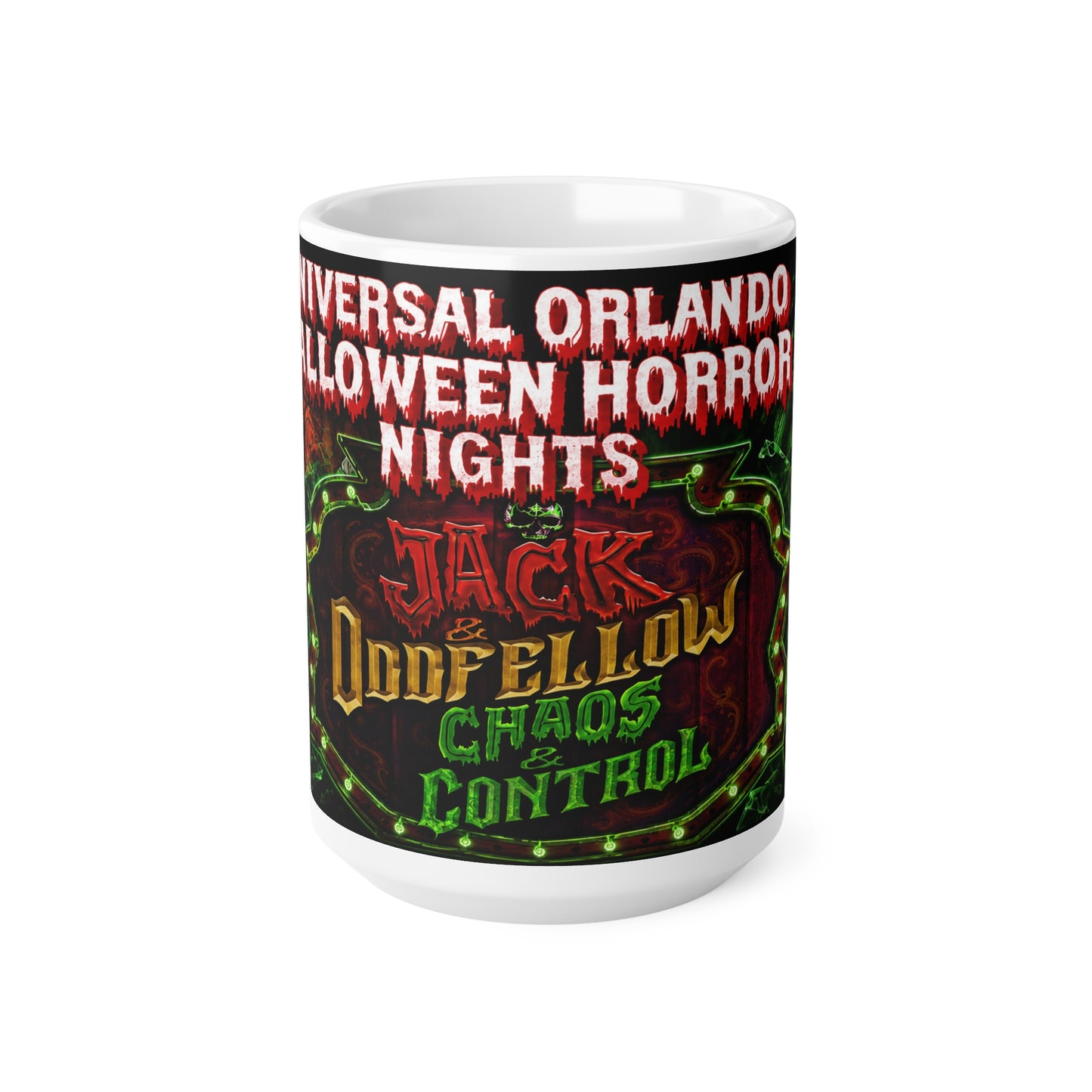 Universal Orlando Halloween Horror Nights Jack Oddfellow Chaos Control Mug