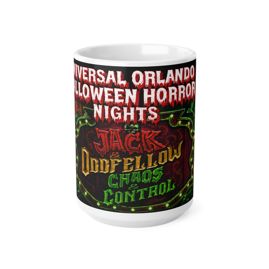 Universal Orlando Halloween Horror Nights Jack Oddfellow Chaos Control Mug