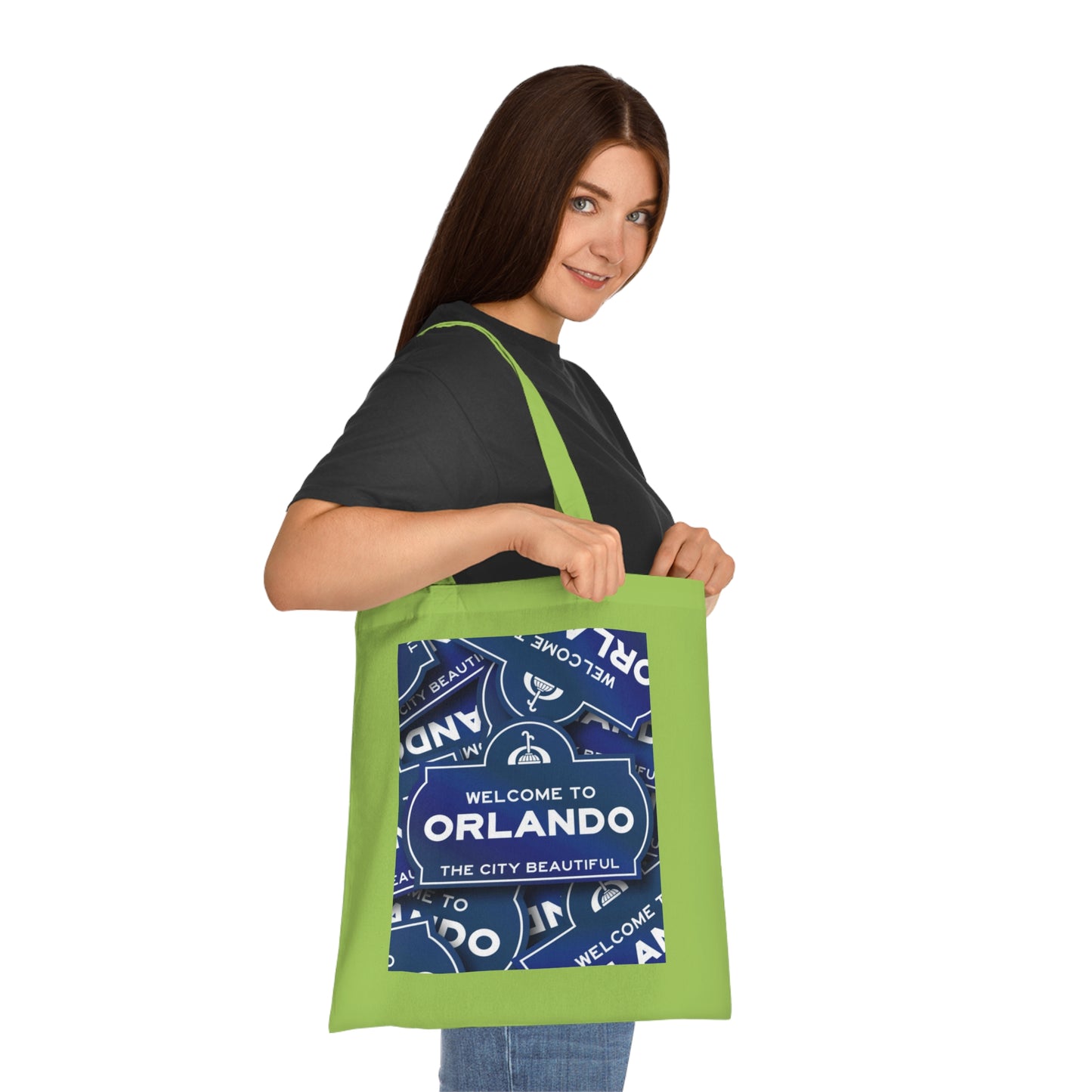 Orlando Souvenir Tote Bag – "Welcome to Orlando" City Beautiful Cotton Shopper