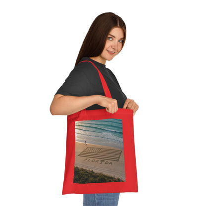 Florida Beach 100% Cotton Tote Bag