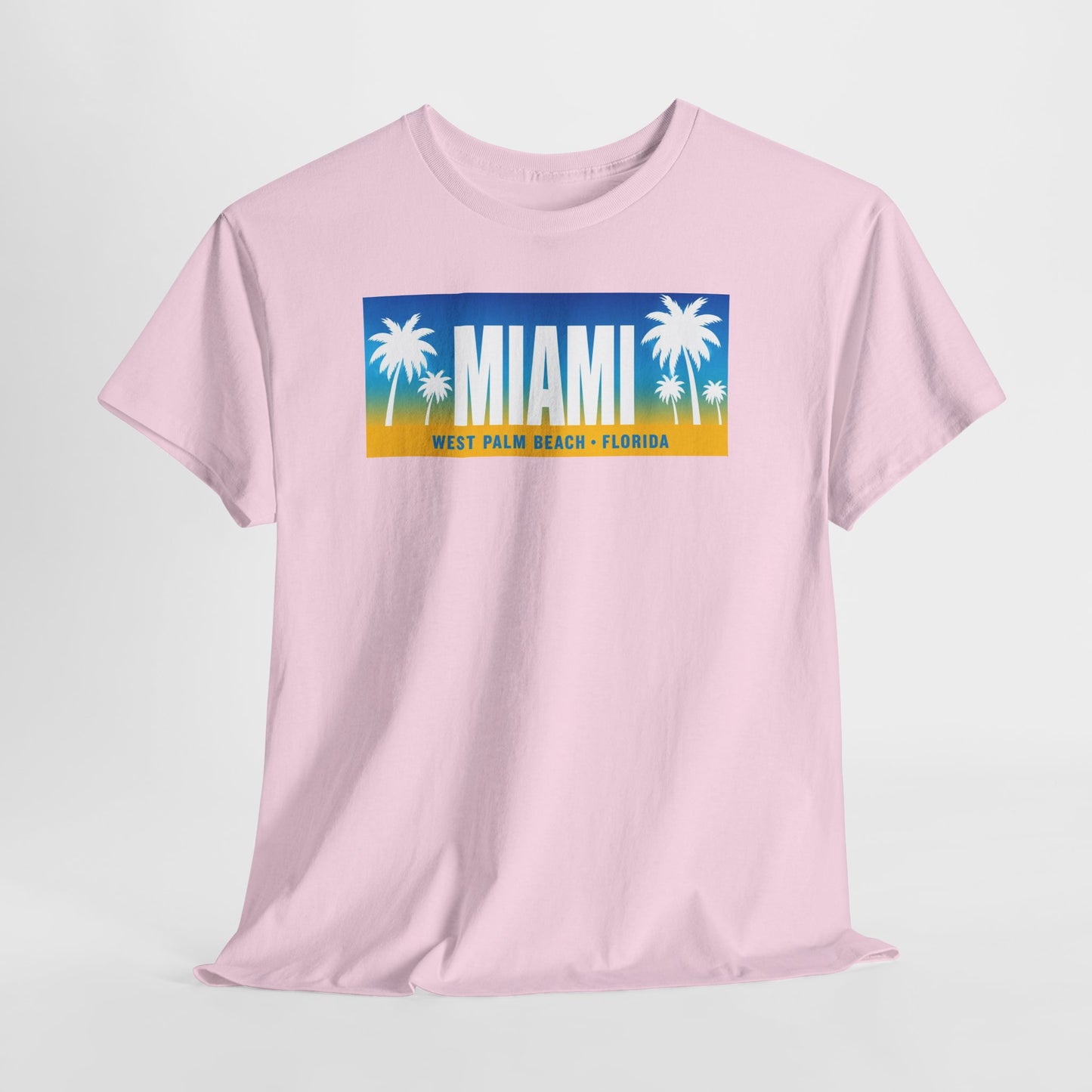 Miami West Palm Beach Vintage Tee — "MIAMI" Beach Palm Trees T‑Shirt