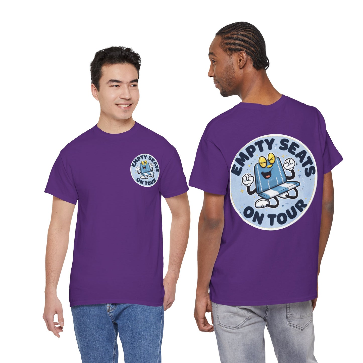 Manchester City T-Shirt — 'Empty Blue Seats On Tour' Retro Skate Graphic Tee