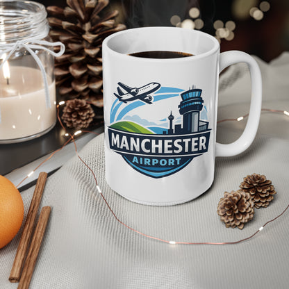Manchester Airport Ceramic Coffee Mug — 11oz & 15oz Traveller Souvenir