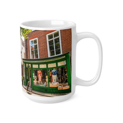 Richmond Ted Lasso English Pub Street Scene Mug — Ceramic Coffee Cup (11oz & 15oz)