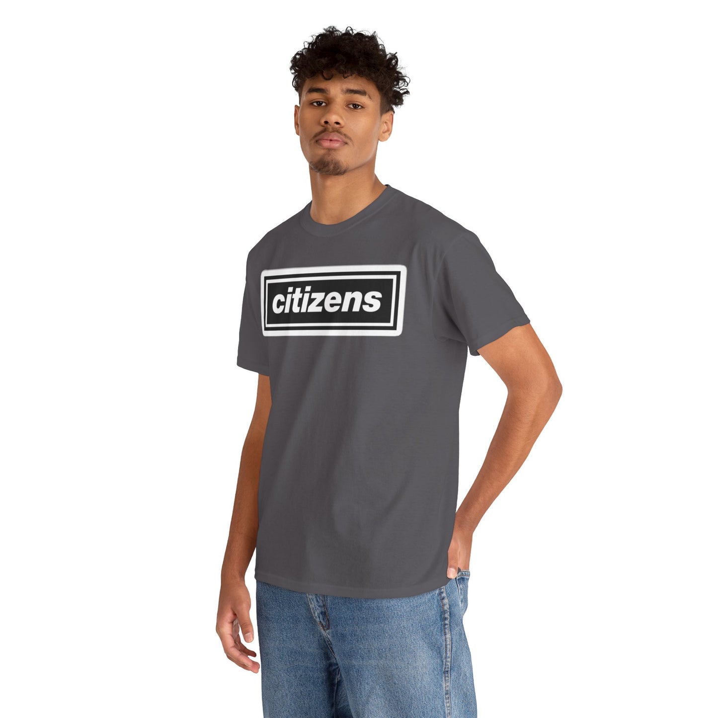 Citizens Manchester City Logo T-Shirt — Minimal Retro Box-Logo Tee