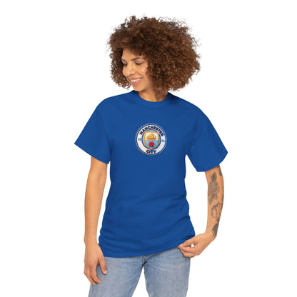 Manchester City Crest Unofficial 3D T-Shirt — Minimal Soccer Logo Tee