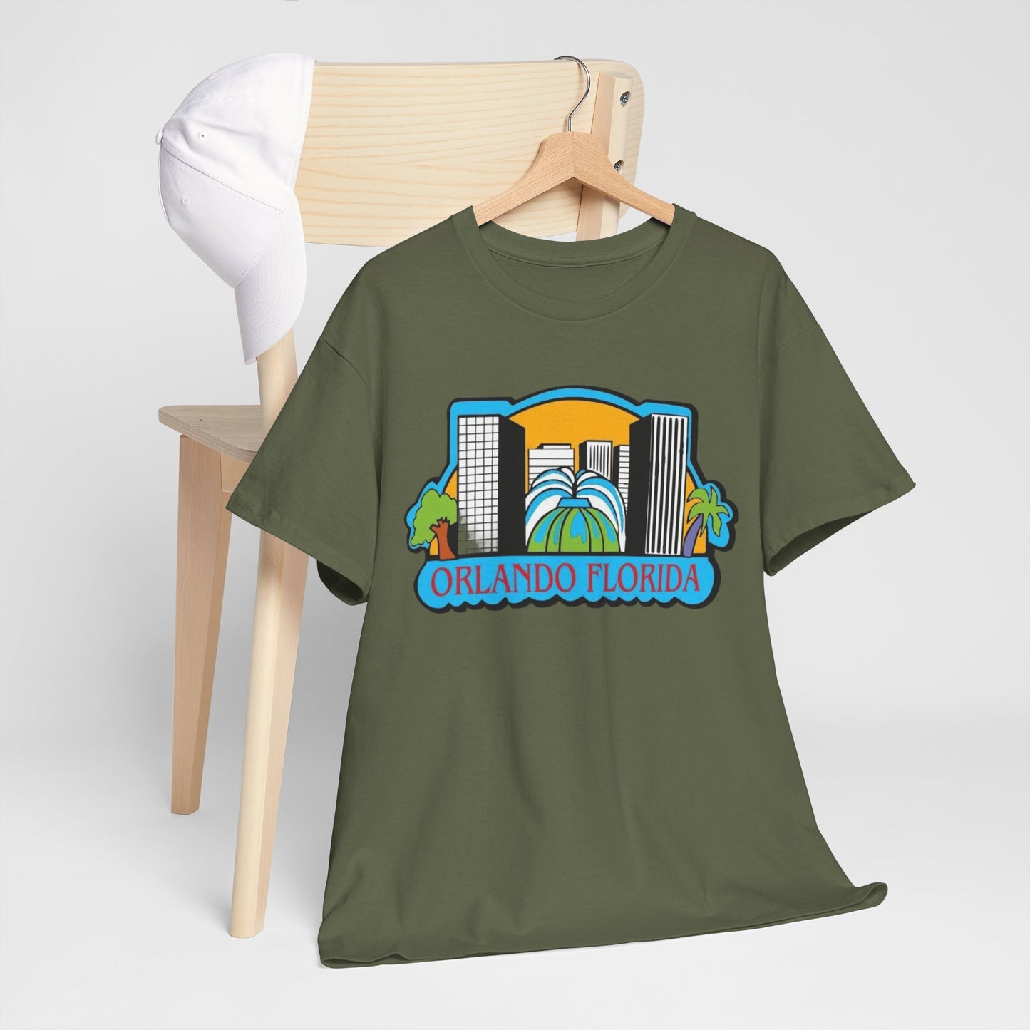 Orlando Florida Retro Skyline T-Shirt