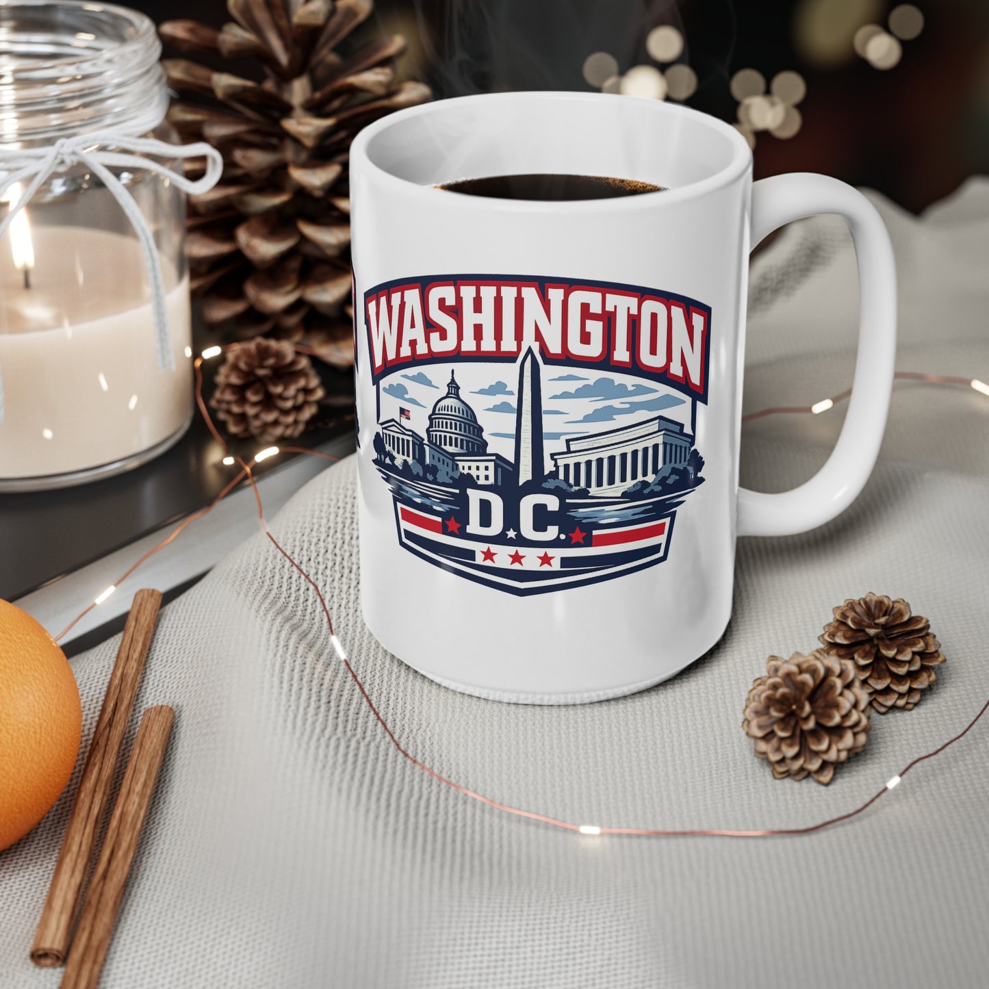 Washington DC Ceramic Coffee Cups, 11oz, 15oz