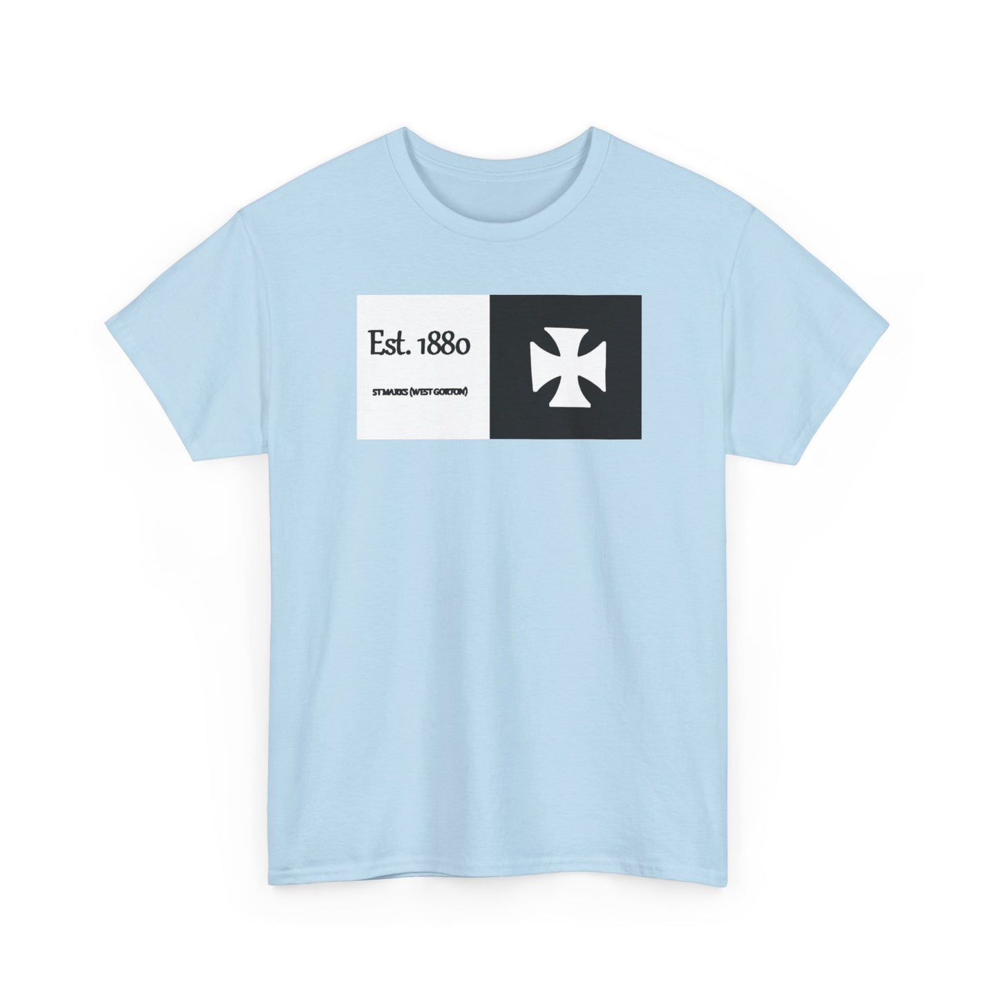 ST Mark's West Gorton (Manchester City) Est. 1880 Cross Logo T-Shirt
