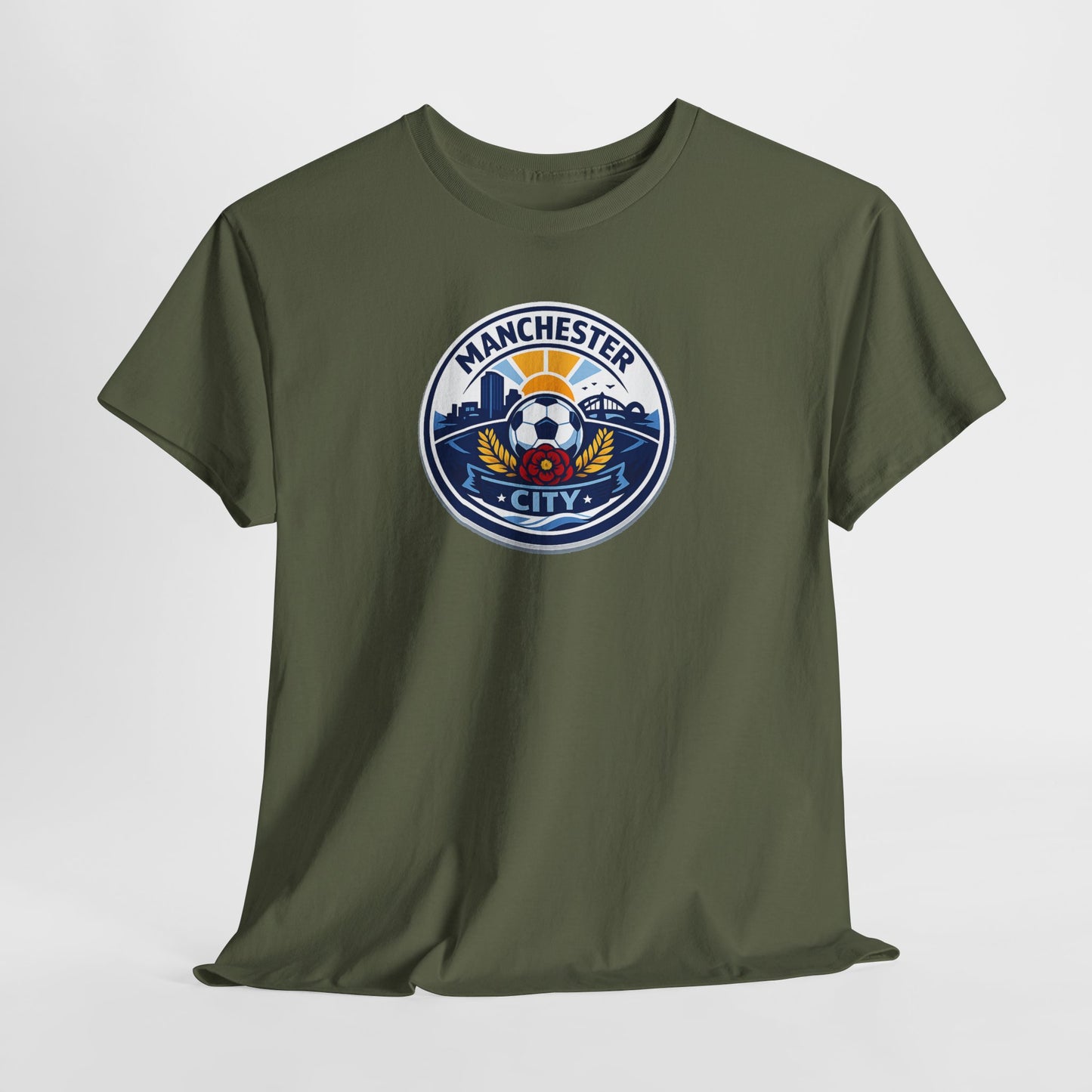 Manchester City Crest T-Shirt — Soccer Fan Tee