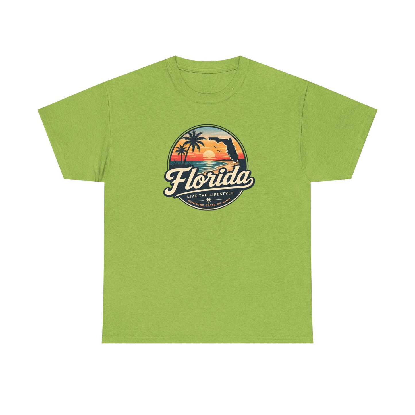 Florida Sunset Tee — Vintage Palm Beach Graphic T-Shirt
