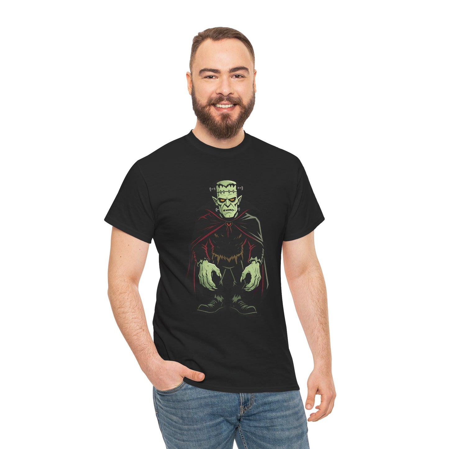 Frankenstein Monster Tee — Vintage Gothic Halloween Graphic T-Shirt