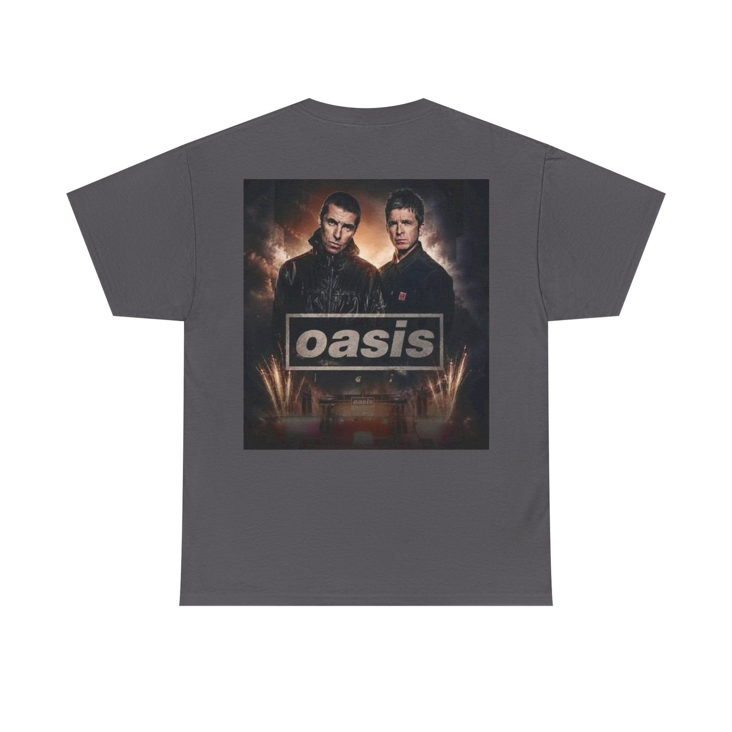 Oasis Band Logo Tee — Retro Rock Concert Graphic T-Shirt