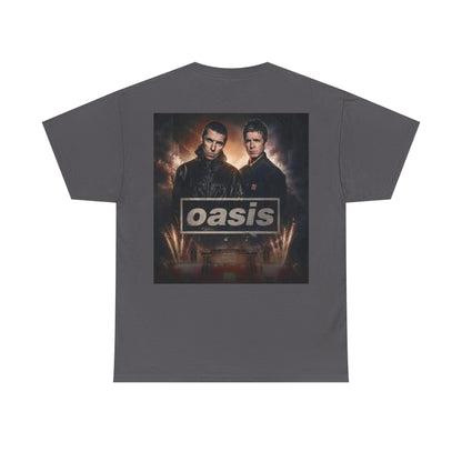 Oasis Band Logo Tee — Retro Rock Concert Graphic T-Shirt