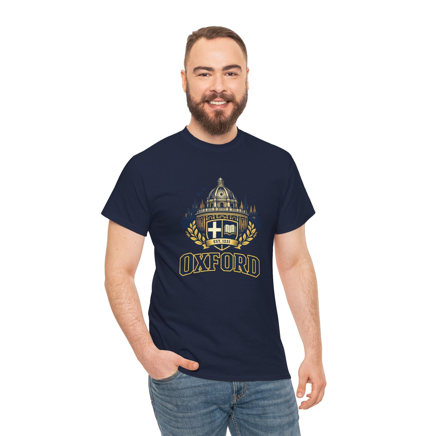 Oxford Crest T-Shirt — Vintage University Graphic Tee