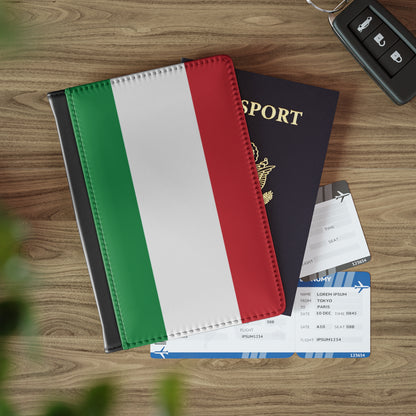 Italian Flag Passport Cover — Tricolor Travel Passport Holder for Italy Lovers