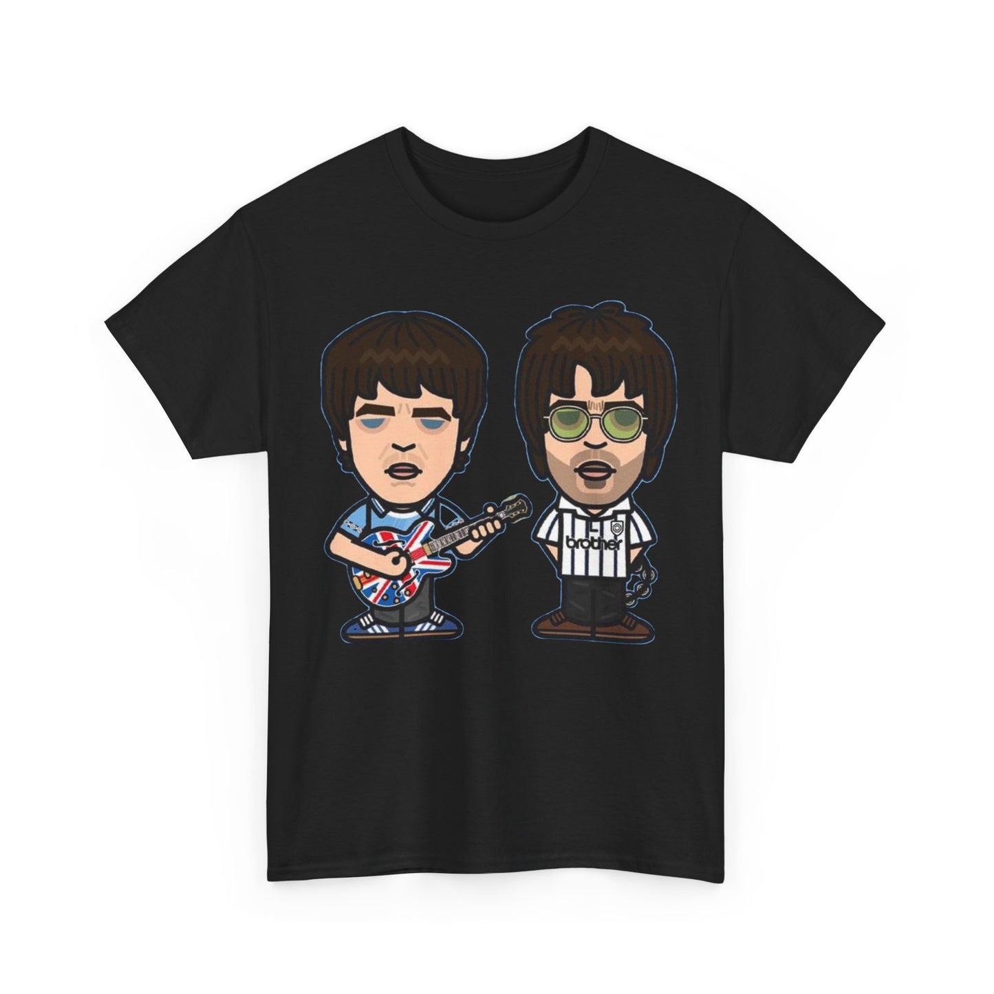 Oasis Noel & Liam Cartoon Rock Duo T-Shirt