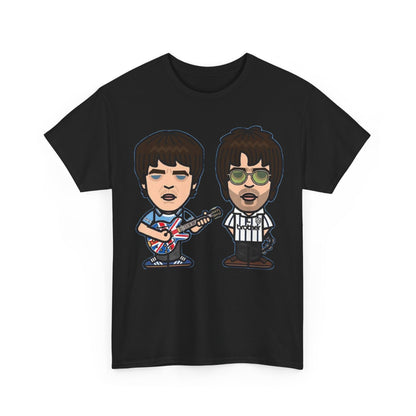 Oasis Noel & Liam Cartoon Rock Duo T-Shirt