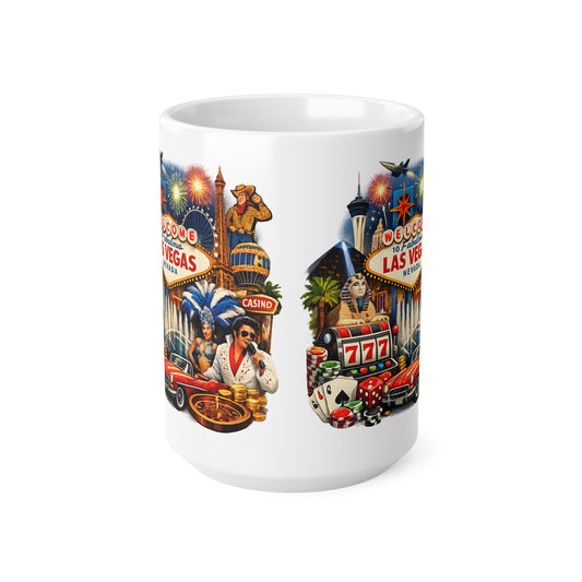 Las Vegas Vintage Collage Coffee Mug – Welcome to Fabulous Vegas 11oz/15oz