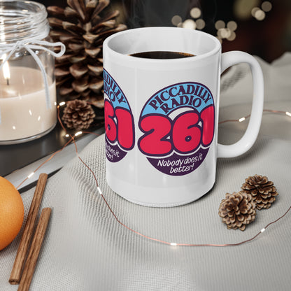 Retro Piccadilly Radio 261 Logo Ceramic Mug (11oz, 15oz)