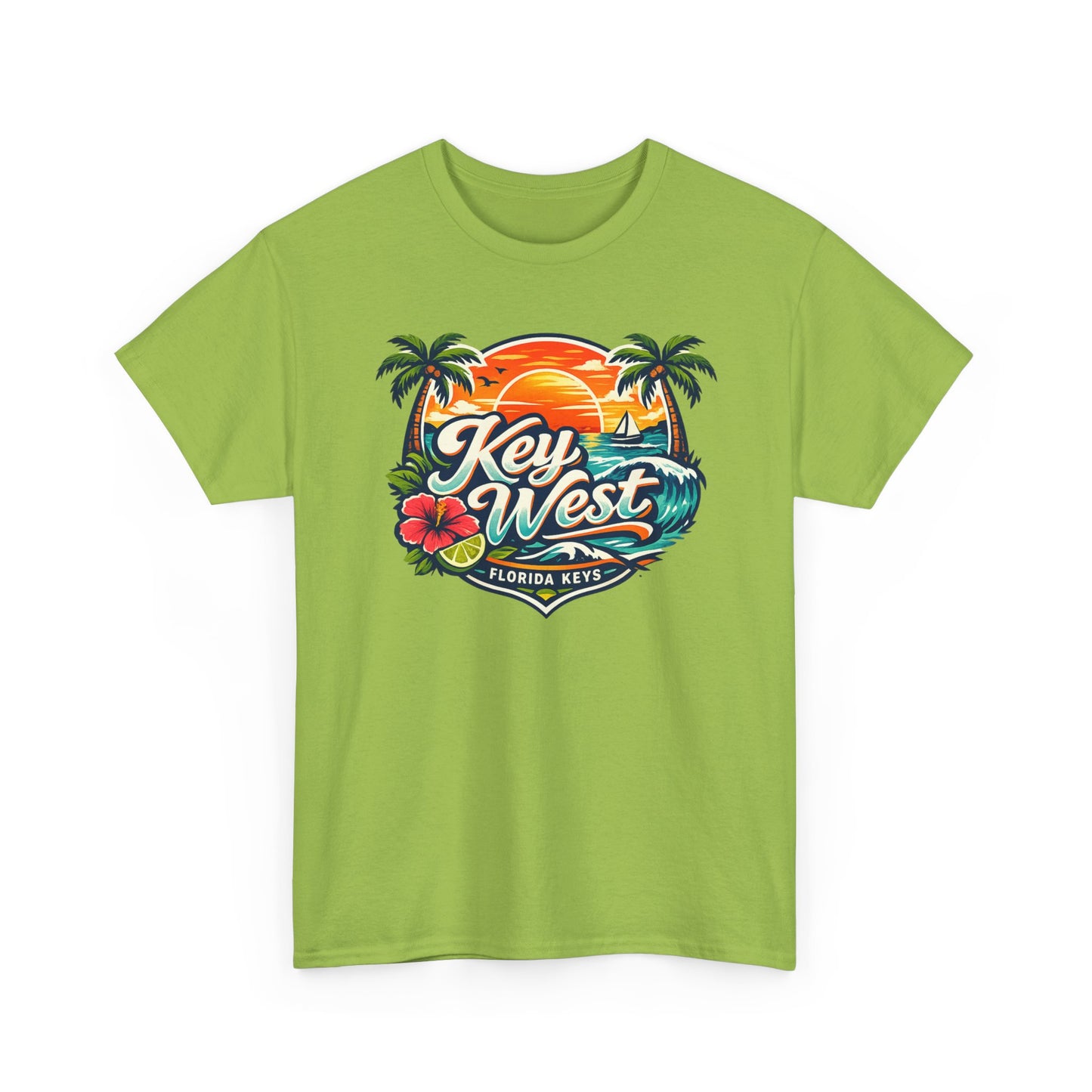 Key West Florida Keys T‑Shirt — Tropical Sunset Palm Beach Souvenir Tee