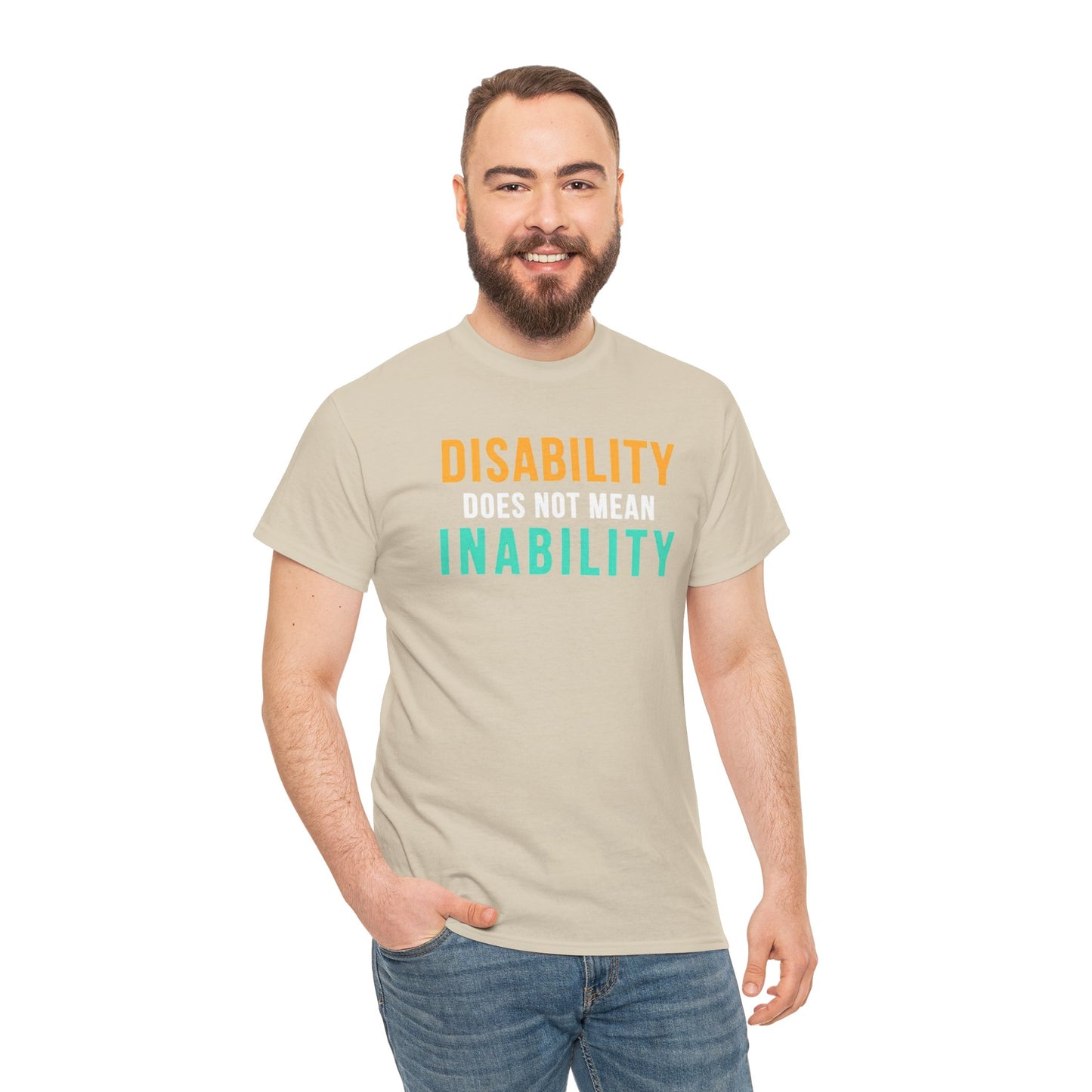 Disability Does Not Mean Inability T-Shirt — Inspirational Disability Awareness Tee