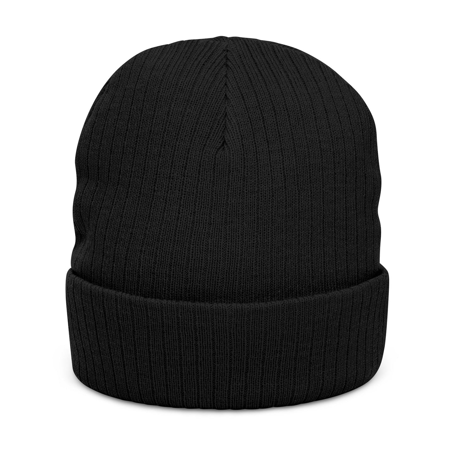 United Embroidered Ribbed Beanie — Cozy Knit Winter Hat